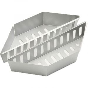 Lot de 2 paniers &agrave; charbon pour barbecues &agrave; charbon Weber 47, 57 et 67 cm, panier &agrave; charbon pour chauffage direct et indirect, accessoire pour Weber