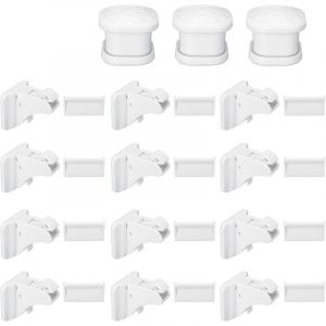 S&eacute;curit&eacute; B&eacute;b&eacute; Placard Bloque Porte (12 serrures + 3 Cl&eacute;s) Verrous Magn&eacute;tique