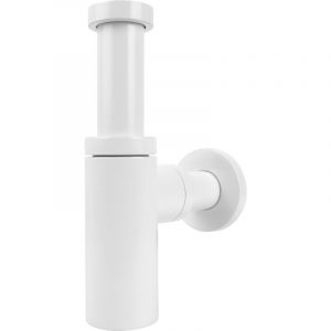 Tycner - Siphon d'&eacute;vier en laiton blanc 5/4'