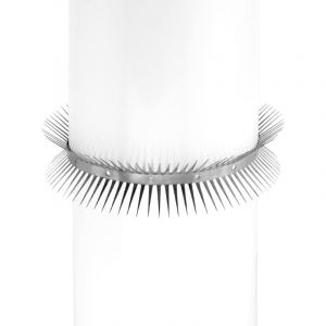 APEX Dispositif Anti-martres - 100 cm - Anti-martres fouines Chats, Acier Inoxydable 304, pour la Maison, la goutti&egrave;re et l'arbre