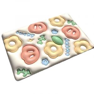 30x40cm Salle de bain et WC Accessoires de salle de bain Tapis et grilles de bain Tapis de bain, Tapis de boue de diatom&eacute;es, Roses agrandies, vue 3D