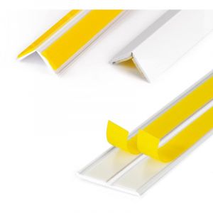 Profil&eacute; d'angle DQ-PP - Longueur : 5 m - 15 x 15 mm - &Eacute;paisseur : 1,5 mm - Blanc - Profil&eacute; de fen&ecirc;tre, angle, baguette de finition, autocollant