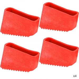 Lot de 4 Embouts en Caoutchouc pour Pieds d'Échelle - Couvre-Pieds Antidérapants en Caoutchouc - Protection de Sol pour Échelles Télescopiques