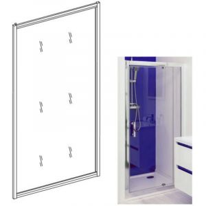 Ayor - Retour fixe pour porte pivotante, pliante et coulissante enlok - l 70 x h 185 cm - elmer By