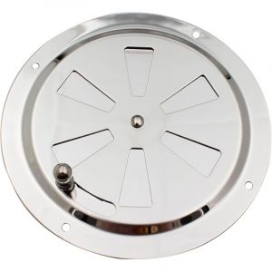 1Pcs Grille D'a&eacute;ration Ronde, 125 mm Grille de Ventilation Rond en Acier INOX Grille d'a&eacute;ration Conduit Moustiquaire Grille D'&eacute;vacuation Air Entrant