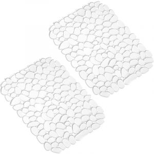 Parkside - Tapis Evier Cuisine Transparent,Protege Evier Cuisine en pvc, 40x30cm Tapis Evier, Tapis D'évier en Forme de Galets pour Le Fond de