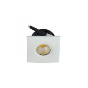 Mini spot LED encastrable carr&eacute; EVA-2 3W 3000K