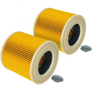 filtre à cartouches compatible avec Kärcher A 2554 Me, A 2604, A 2654 Me, A 2656 X Plus, A 2901, A2000 aspirateur（2pcs)