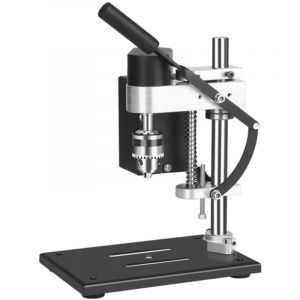 Mini kit de support de perceuse d'&eacute;tabli avec &eacute;tau, tige d'extension, accessoires de pon&ccedil;age, perceuse &eacute;lectrique portable &agrave; vitesse variable, &eacute;tabli