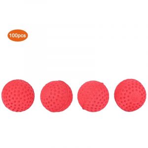 100 pi&egrave;ces Recharge de billes souples en EVA pour pistolet jouet Rival, couleur rouge