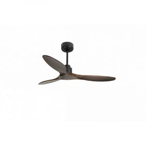 Klassfan - Tenerife de Super destratificateur et ventilateur dc 132 cm Gris basalte pales bois sombre sans Lumi&egrave;re 25 &agrave; 40 m&sup2;