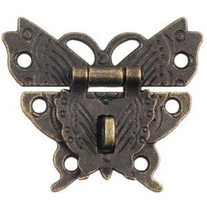 Feiyue - Loquet en alliage 2 pièces Antique alliage bois boîte cadenas fermoir tiroir valises moraillon loquet boucle fermoir meubles