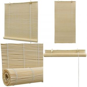 Vidaxl - Store à rouleau bambou naturel 150x220 cm - Stores Vénitiens - Rideaux En Bambou - Décoration Intérieure - Habillage De Fenêtre - Intimité