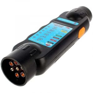 Outil de testeur de remorque &agrave; 7 Broches, 7pin 12V Remorquage de la Bande de remorque de la Prise de Courant Testeur de Connexion Testeur de