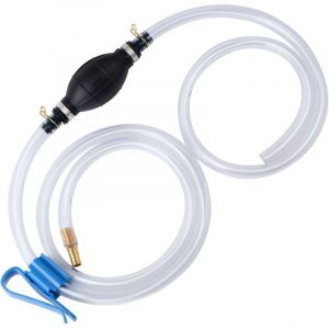 Pompe a eau manuelle poire amorcage gasoil Pompe à siphon pour essence, gaz, huile, carburant, diesel, liquide, pompe manuelle avec 2 tuyaux en pvc