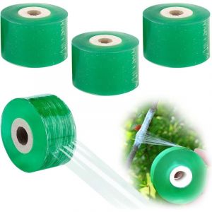 Rubans de Greffage, 4 Pcs Greffage Ruban, Ruban de Greffage D'Arbres Fruitiers, Greffage Ruban Etirable, pvc Film Ruban, Auto-Adh&eacute;sif Greffage Ruban,
