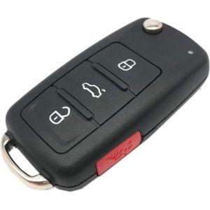 Coque de clé de voiture pliable et rabattable pour vw Volkswagen gti Jetta Eos Golf, boîtier de remplacement pour télécommande d'entrée sans clé