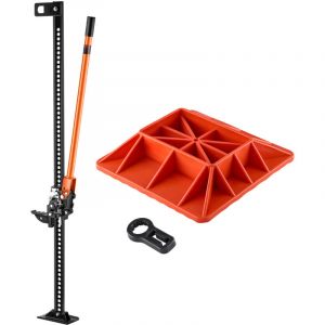 Cric Tout-Terrain 4x4 Capacite de Charge 3,18 t, Cric a Cremaillere 152,5 cm avec Base, Hi-Lift Haute Levee avec Plage de Levage de 13-138 cm, Outil