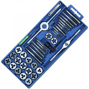 Coffret tarauds et filières Jeu de Tarauds et Filières de Filetage Coffret 40 pièces Hengmei