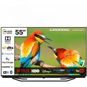 T&eacute;l&eacute;viseur LED - GRUNDIG - 55 pouces - 4K Ultra HD - Smart TV - Bluetooth et WiFi Ready