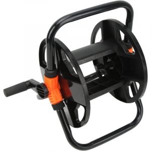 Enrouleur de Tuyau, Support de Stockage de Tuyau d'eau Enrouleur de Tuyau D'Arrosage ABS Outil &agrave; Bras Unique Chariot Enrouleur de Tuyau avec Roues