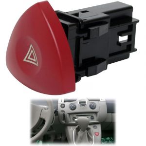 Bouton Warning Trafic, Interrupteur de feux de détresse 4 broches, Bouton Warning, Interrupteur Feux de détresse pour Espace Laguna 2 Vivaro