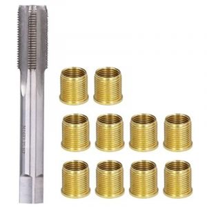 Outils de R&eacute;paration de Filetage de Bougie D'allumage, Spark Plug Repair kit, Spark Plug kit, Inserts M&eacute;talliques M14x1,25 et Taraud M16x1,25,