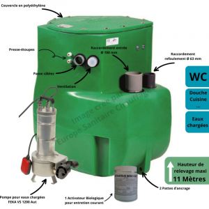 Jetly - Station Relevage F&eacute;kafos dsd 270/ vs 1200 aut &agrave; 1 Pompe
