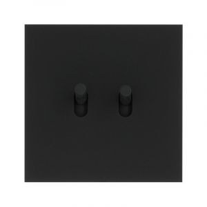 Legrand - Art d'Arnould univers Epure double poussoir noir mat (67812)