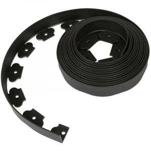Bordure de pelouse flexible - 10 mètres avec 30 clous. bordure de pelouse idéale. bordure de chemin ou bordure de lit. en pvc