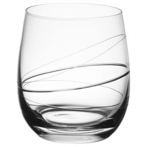 Rona - Gobelet Silhouette 36 cl en verre taill&eacute; (lot de 6)