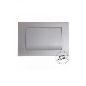 OLI - Plaque de commande 3/6L 172 métal mécanique double débit - chromée - Regiplast