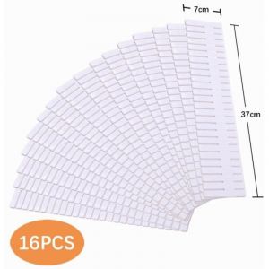 Diviseur de Tiroir, 16PCS DIY Organisateur de Tiroir, Rangement de Tiroir, Separateur de Tiroir - Blanc - 37 7 CM