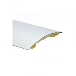 Barre de Seuil de porte Romus adhésif 93 cm - Couvre joint - Alu incolore - Demi bombé