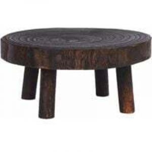 Tabouret De Pot De Fleur, Tabouret Rond en Bois, Support De Plante D'int&eacute;rieur, Massif Support De Pot De Fleur pour Pots De Fleurs Et Plantes