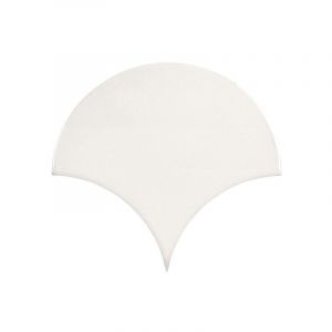 Carrelage mural faience effet rustique CRAQUELE Ecaille 17x15.5 cm Blanc - - bo&icirc;te de 0.50 m2