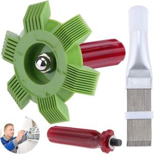 2 Pi&egrave;ces Peigne de Climatiseur, Peigne &agrave; Ailettes, Peigne Condenseur Climatiseur, 2 Styles Radiateur Peigne &Eacute;vaporateur Climatisation Outils,