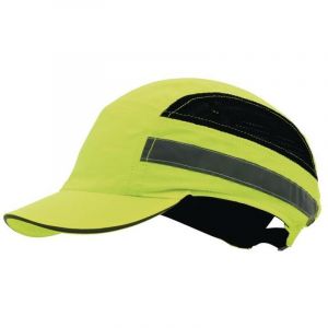 Casquette de protection PLUS Base-Cap 52-65 cm jaune fluo ABS EN 812:2012