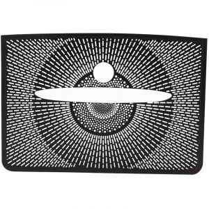 Eosnow Garniture noire de couverture de haut-parleur de tableau de bord d'alliage d'aluminium convient pour Mercedes Benz GLK 2013-2015