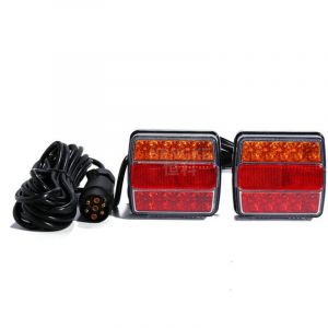 Feux De Remorque Led 1 SET 12V remorque de remorque Kit de la bande de remorque de la bande de remorque lumi&egrave;res de la plaque d'immatriculation haute