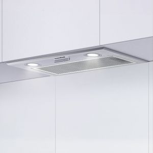 Hotte Aspirante Encastrable Visi&egrave;re 52cm 440m&sup3;/h debit de l'air-3 Vitesses-Recyclage ou &Eacute;vacuation-2 led Lampes -En Inox - Comfee