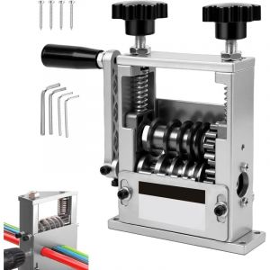 Machine &agrave; d&eacute;nuder les c&acirc;bles manuelle, 6 trous, avec manivelle, pour c&acirc;bles de 3 &agrave; 17 mm, machine &agrave; d&eacute;nuder 2 en 1, avec 6 canaux et 5 lames, outil