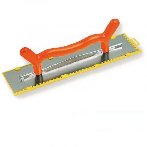 Mob Mondelin - Platoir 2 mains denté à colle inox/plastique Mondelin 50x12cm
