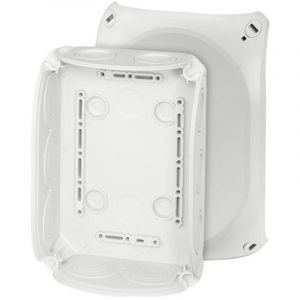 62000008 Boîte de dérivation (l x h) 180 mm x 130 mm gris clair (ral 7035) IP66 1 pc(s) X308181 - Hensel