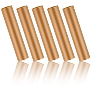 Tube Cuivre, 5 pi&egrave;ce Tube Rond en Cuivre pur Tube en Cuivre Creux, Tube de Raccordement en Cuivre 56 &times; 9 mm, Diam&egrave;tre Int&eacute;rieur 6,5 mm, Bonne