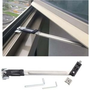 Limiteur de fen&ecirc;tre en acier inoxydable I verrouillage pour fen&ecirc;tre I restricteur fen&ecirc;tre I anti ouverture fen&ecirc;tre I serrure de s&eacute;curit&eacute; pour enfants