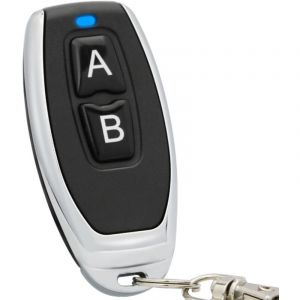 Commutateur de t&eacute;l&eacute;commande sans fil RF 433Mhz avec 2 t&eacute;l&eacute;commandes pour porte de garage/volet roulant/lumi&egrave;re/pompe