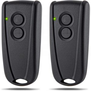 2 pi&egrave;ces T&eacute;l&eacute;commande d'ouverture de Garage pour EcoStar RSC2-433 RSE2-433, t&eacute;l&eacute;commande de Porte pour Hormann EcoStar Liftronic 500/700/800 pour