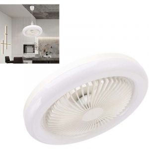 Ventilateurs de Plafond avec T&eacute;l&eacute;commande, 36W Ventilateur de Plafond 9,8 Pouces Petite Lampe de Ventilateur LED Silencieuse E27 pour Chambre