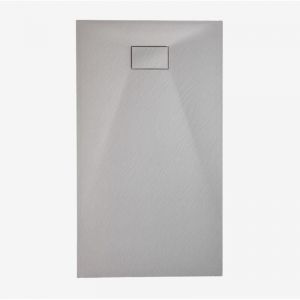 Receveur de douche rectangulaire Soho en r&eacute;sine SMC extra-plat, antid&eacute;rapant SKLUM Gris Clair 120 x 70 cm